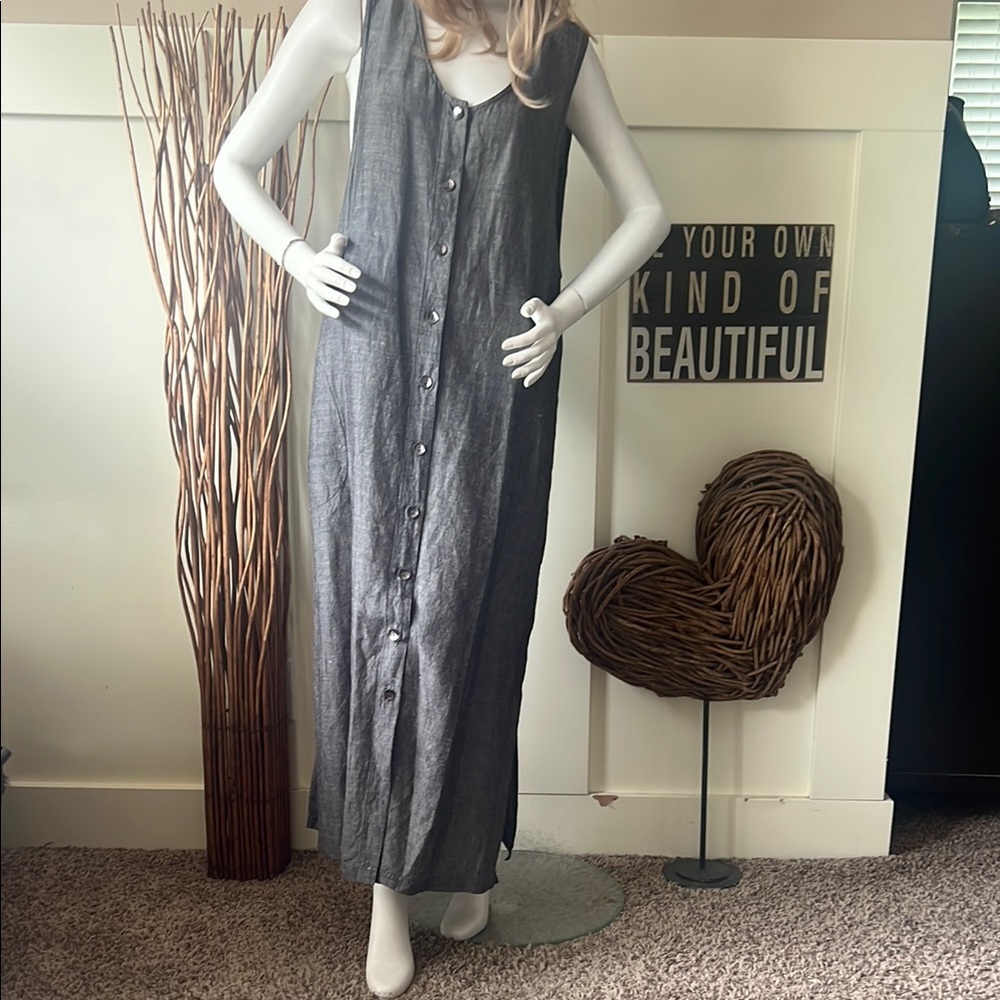 Chico's Elegant Gray Jumper Dress